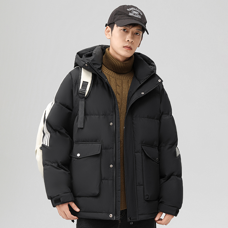 男士时尚休闲连帽羽绒服YHG111394G