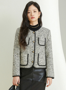 女士时尚休闲潮流小香风外套UHE221041E