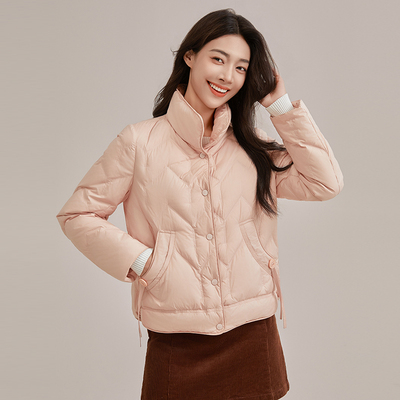 羽绒服女时尚薄款衬衫百搭春秋都市休闲保暖外套YHF211567G