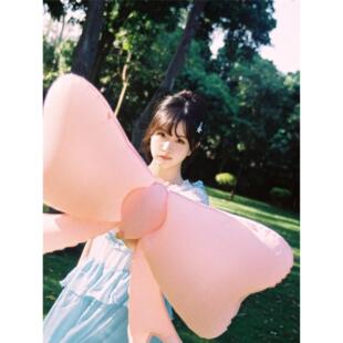 ins风出片神器氛围感蝴蝶结气球2026新款女生春季春游拍照道具