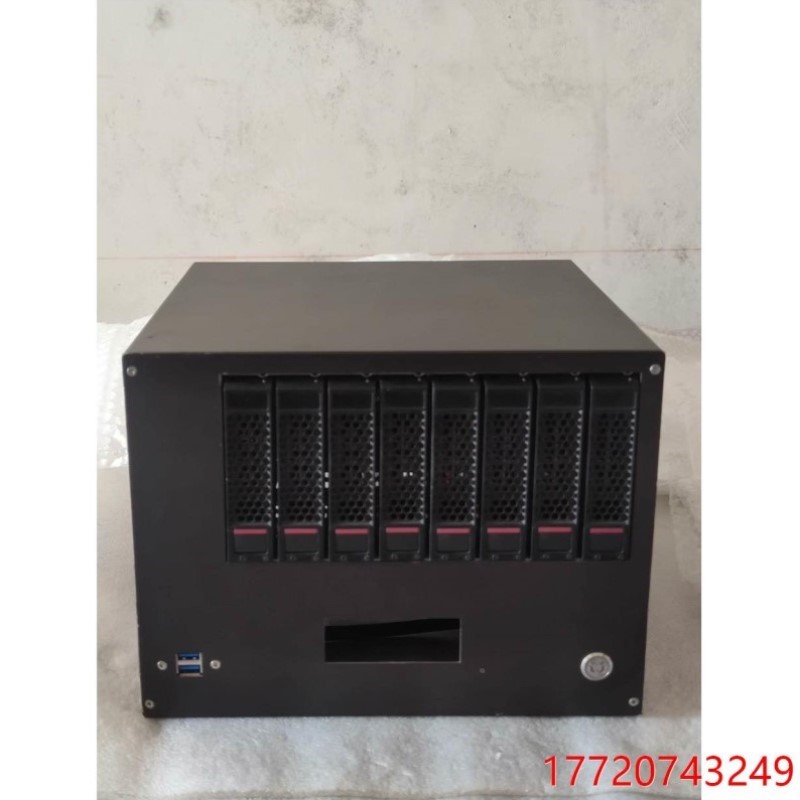 铠晶M801 8盘位nas机箱不锈钢+铝合金材质 支持x