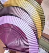 扇子折扇寄明月永夜星河风旗袍扇舞蹈扇汉服便携折叠扇晨袍渐变