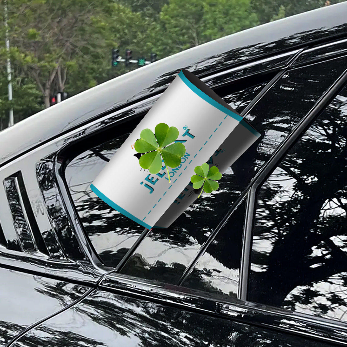 可爱jellycar车标水洗车标签车贴