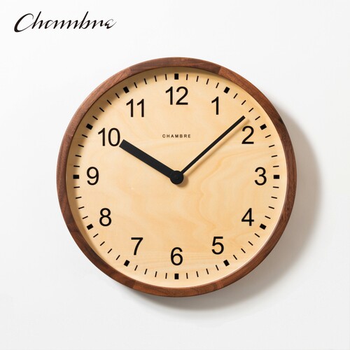 CHAMBRE胡桃木简约静音挂钟