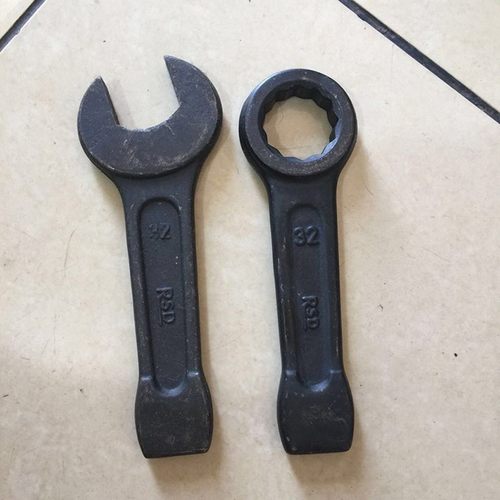 重型敲击扳手直柄单头开口呆板手梅花扳手 24/27/30/32/36/41/46