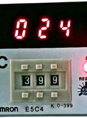OMRON温控器E5C4-R20K K0~399数显温控仪烤箱拨码电子温度控制器