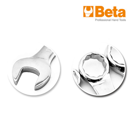 Beta进口公制全抛光梅花开口呆头两用扳手套装汽修机修工具