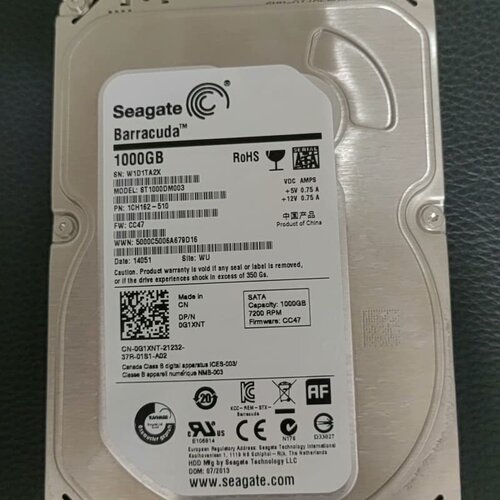 议价出希捷1TB机械硬盘，型号ST1000DM003，3.5寸S维修