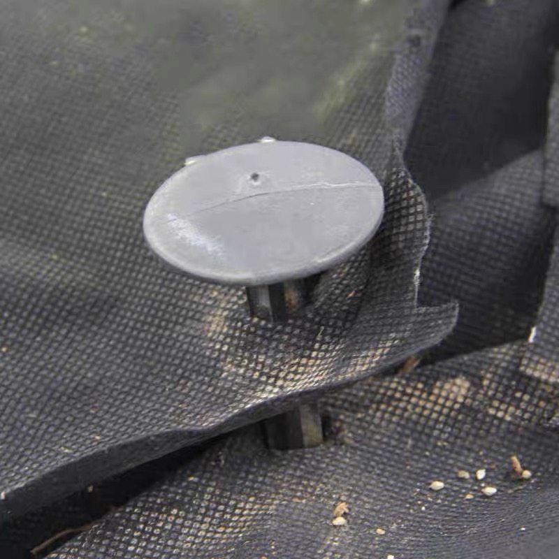 大黑色圆头地钉老全新料生抗化产倒钩加固防tbe草布园艺地布棚通