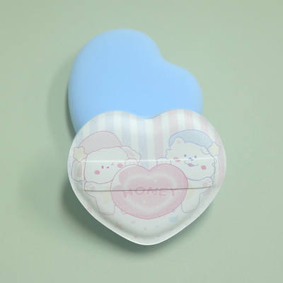 乔迟甜蜜爱心棉花糖气垫粉扑加厚4Trubycell爱心化妆扑干湿两用