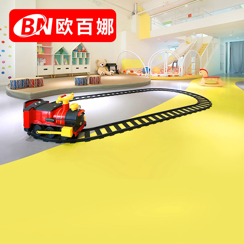 2023欧百娜幼儿园地胶室内专用防滑pvc塑胶地板游乐场舞蹈教室地