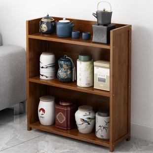 放茶叶的小架子茶叶架子置物架茶室茶杯茶叶收纳柜泡茶台边茶具架