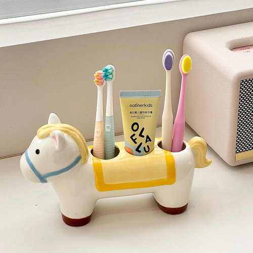 【新家的100个快递】小马牙刷架