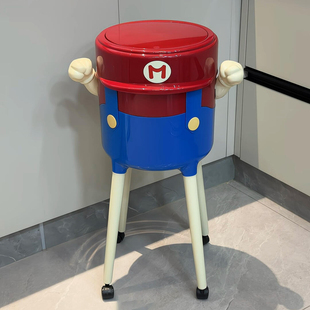 【新家的100个快递】马里奥垃圾桶家用厨房免弯腰带轮款2026新款