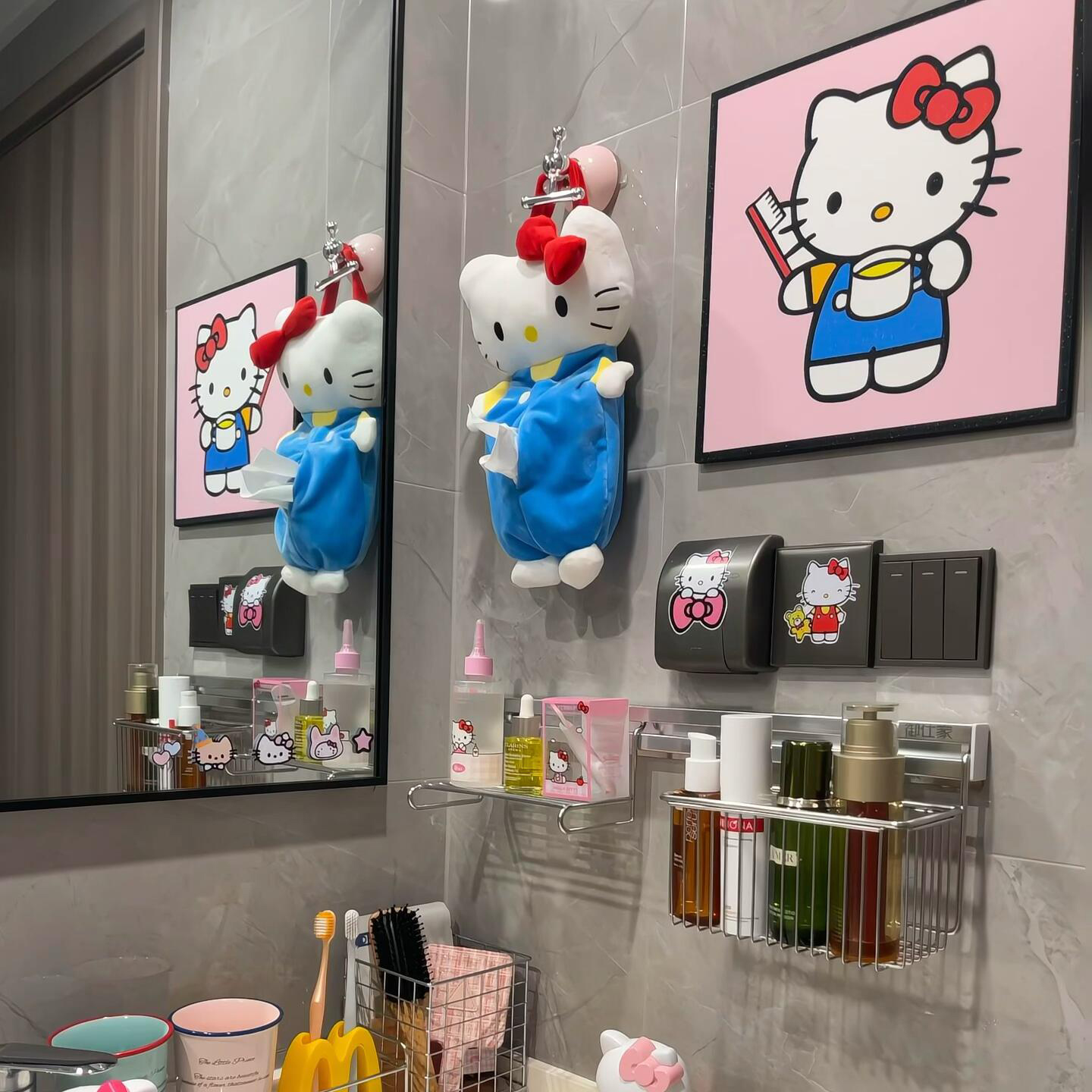 【新家的100个快递】kitty纸巾盒