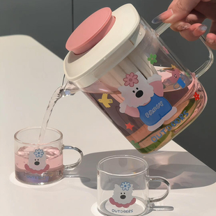 100个快递 西高地冷水壶家用玻璃耐高温果茶壶2026新款 新家