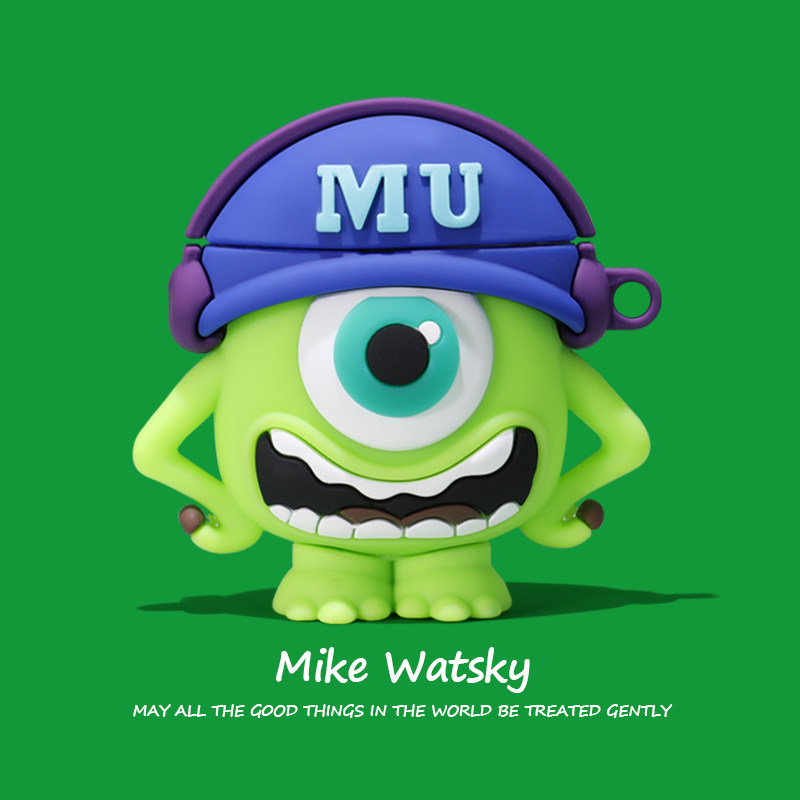 适用airpodspro2保护套airpods大眼公仔无线蓝牙耳