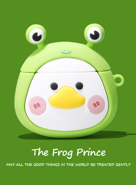 适用airpodspro保护套airpodspro2苹果无线蓝牙耳机ipods第二三代airpod桑稚同款绿色青蛙airpods3耳机保护壳