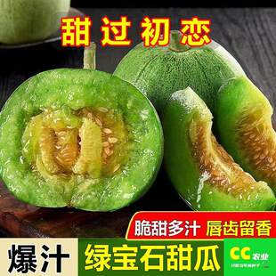 A绿宝石甜瓜种子薄皮超甜香瓜种子春季四季脆瓜早熟高产香瓜籽
