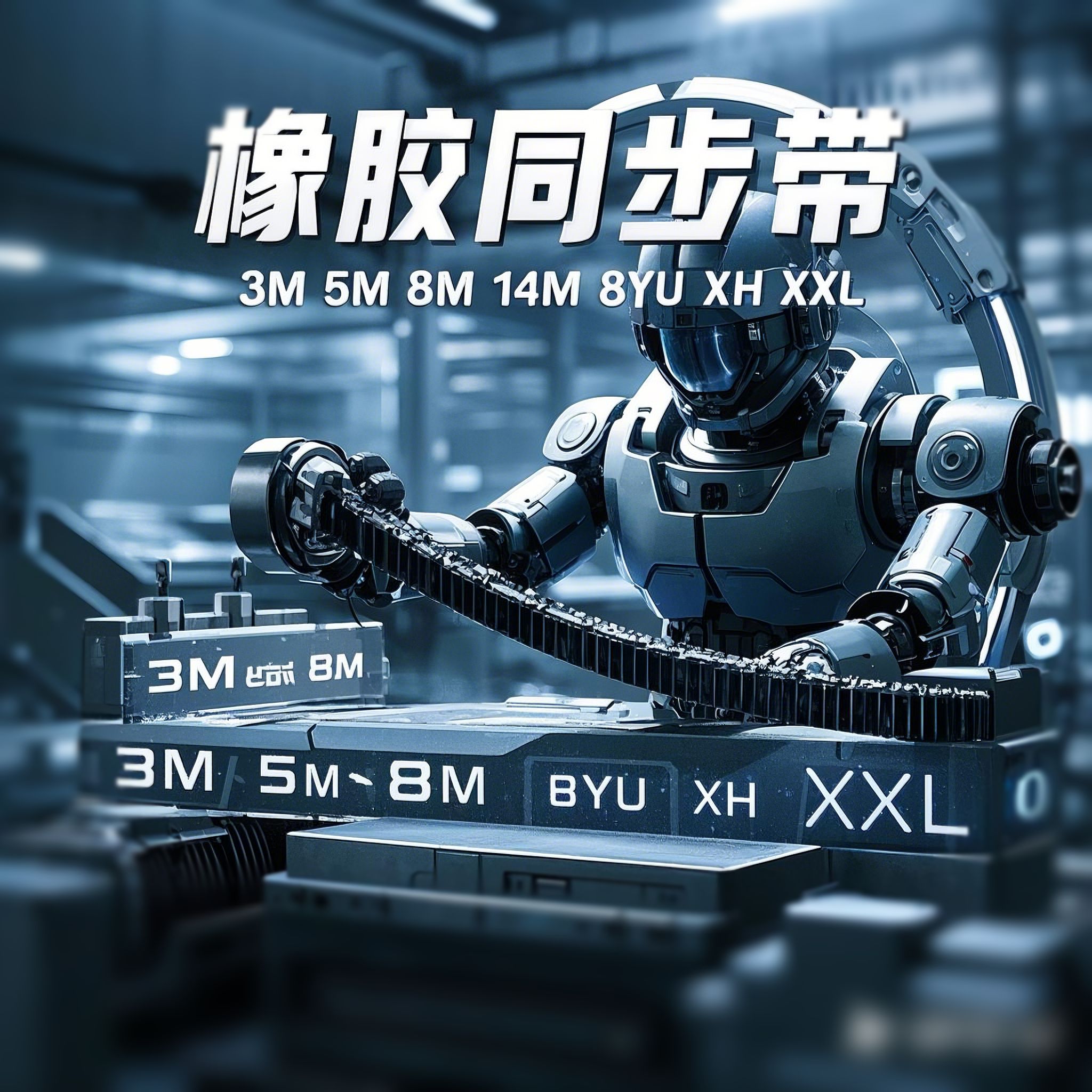 橡胶同步带14M5M8M传送皮带捷豹