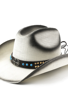 时尚宽檐帽Jazz Hats CowboyWide Brim Men Hat Panama Women