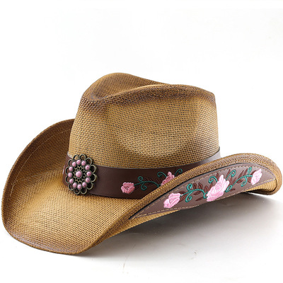 时尚草帽jazz cowboy hats wide brim men hat panama women