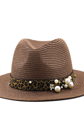 时尚草帽jazz cowboy hats wide brim men hat panama women