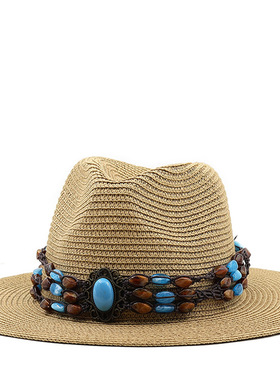 草帽Vintage Western Cowboy Hat Fashion跨境新款景区户外沙滩