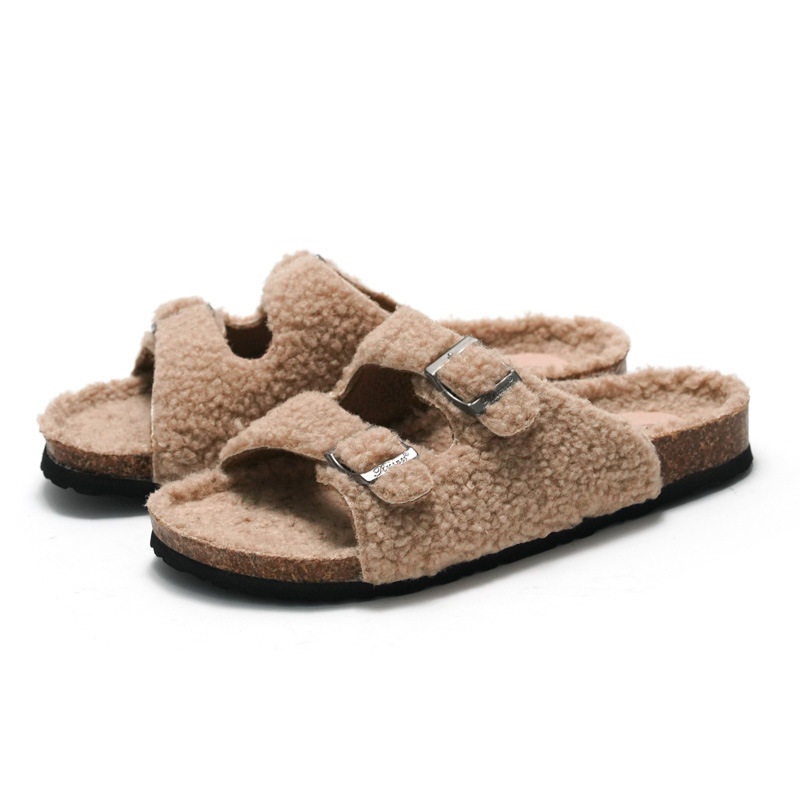 clogs slides cork sandals slippers flip flops睿足新品女拖鞋