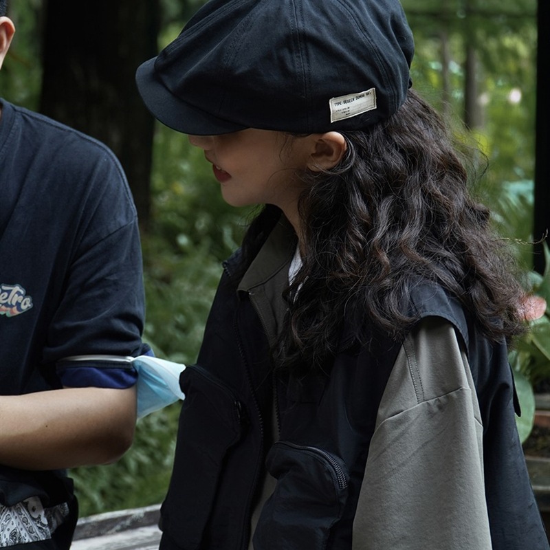 beret caps hats berets复古贝雷帽咖啡帽子女时尚个性小众大头围