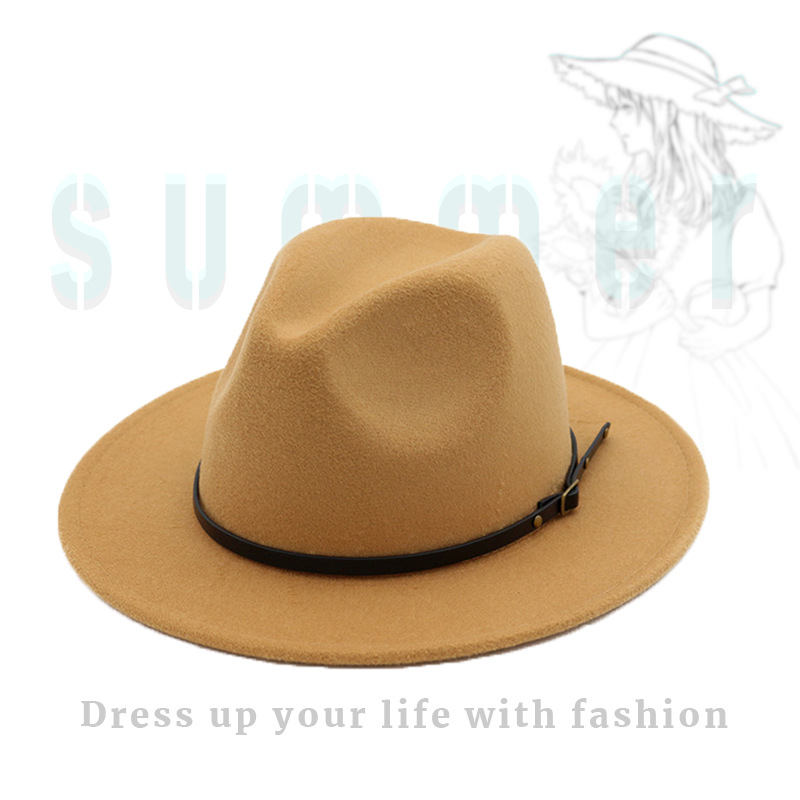 Vintage Western Cowboy Hat Gentleman Lady Jazz Cowgirl欧美
