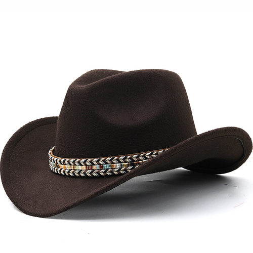 西部牛仔帽Women Men Western Cowboy Hats Jazz Hippop