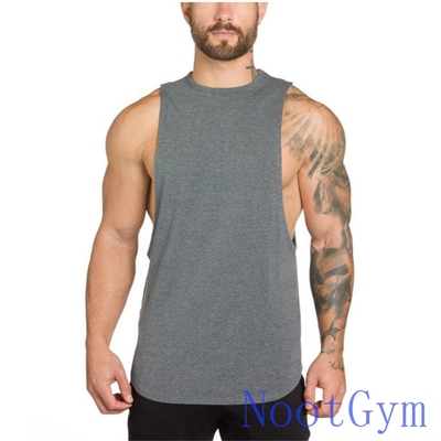 宽松纯色背心TankTop男纯棉