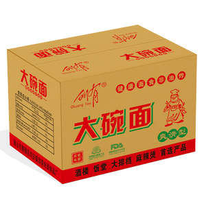 【赠料包】创有大碗面含箱重整箱非油炸大碗面散装麦香老牌子面条