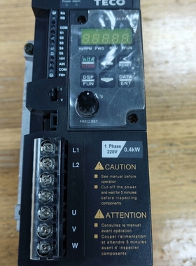 议价东元变频器S310-2P5-H1D，0.4kW功率，220V