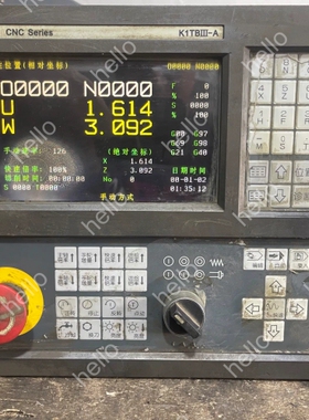 议价凯恩帝K1TBIII-A CNC数控系统，成色如图，屏幕有小