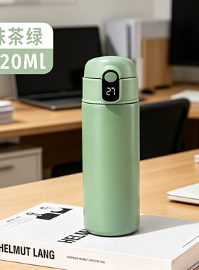 316不锈钢智能保温杯吸管杯大人ins女士小孩老人高颜值智能水杯