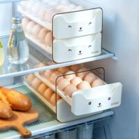 The egg storage box is a food-grade drawer-style container for storing duck eggs in the refrigerator. It features a creative and cute double-layer design for kitchen organization and preservation thumbnail 5