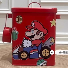 麦当劳猫粮桶马里奥储粮桶狗粮密封桶防潮防虫可爱宠物零食收纳桶