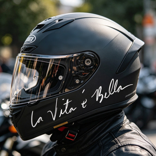 La vita è bella人生是美丽的字母个性创意英文摩托电动车装饰贴