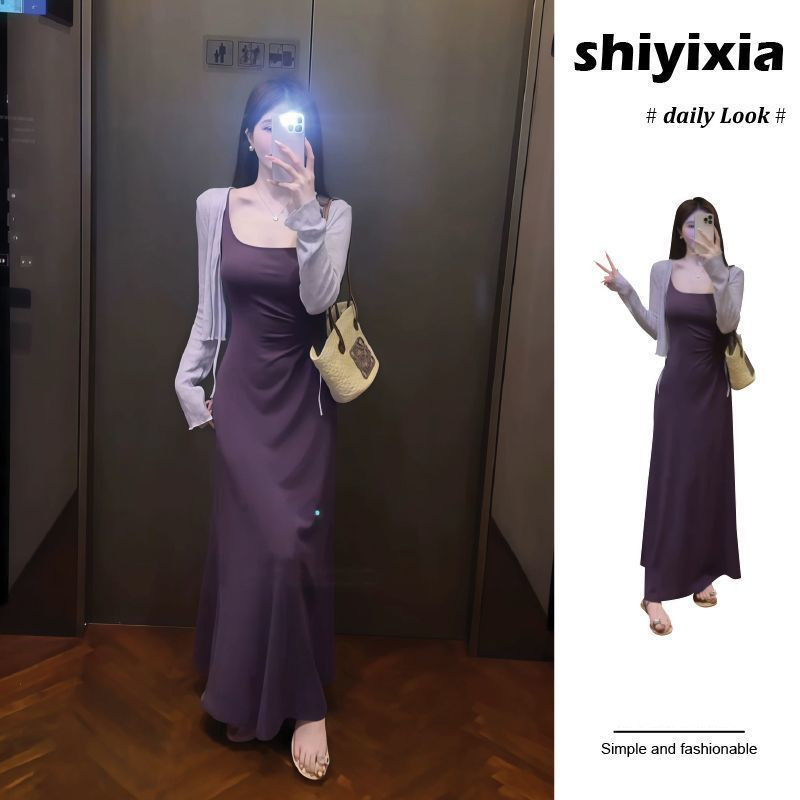 早秋纯欲风高级感绝美穿搭两件套