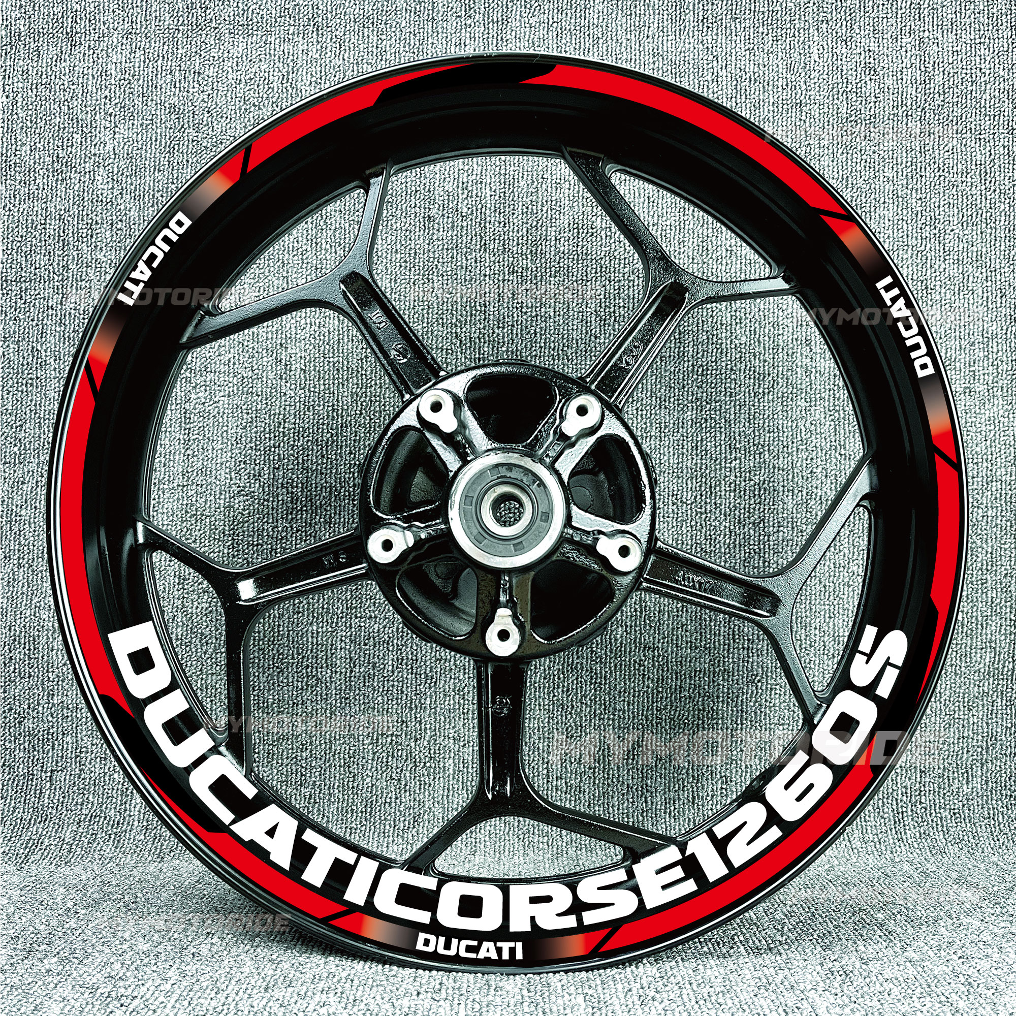 适用杜卡迪轮毂贴怪兽1260S 959 797 821 939 V2轮圈车圈钢圈贴花