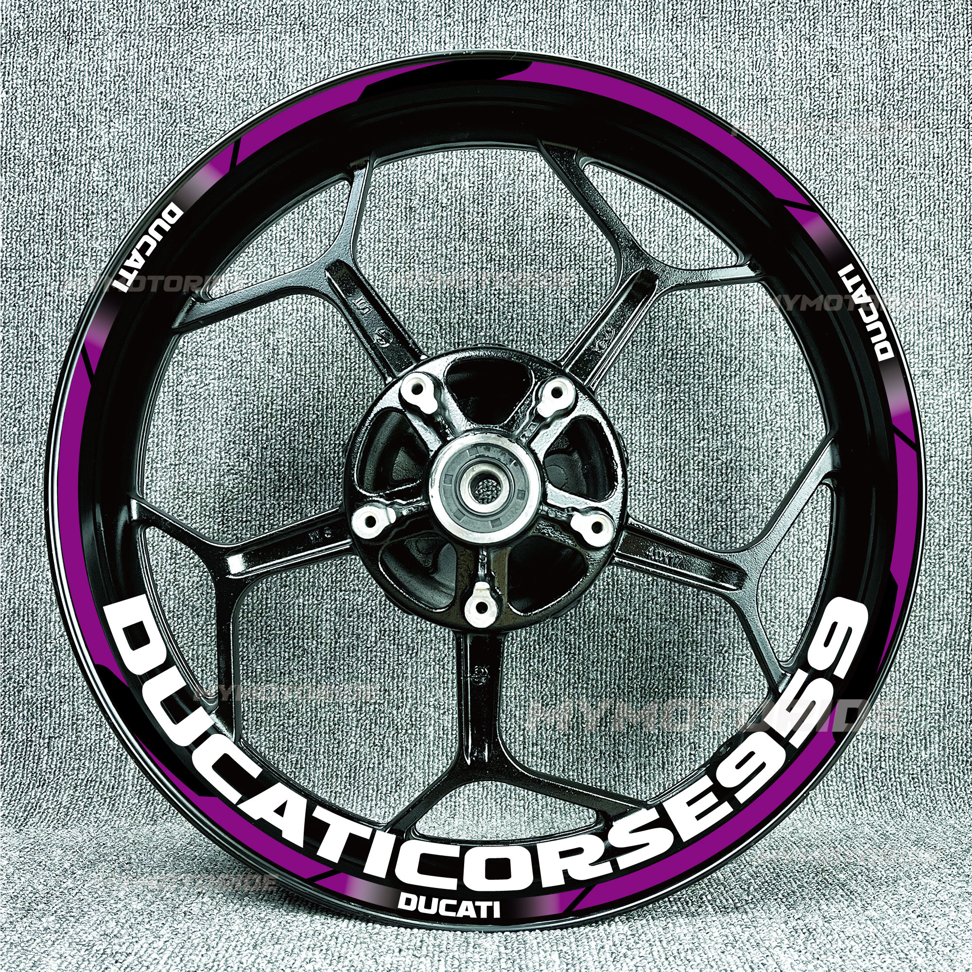 适用杜卡迪轮毂贴怪兽959 797 821 939 V2V4 796轮圈车圈钢圈贴花