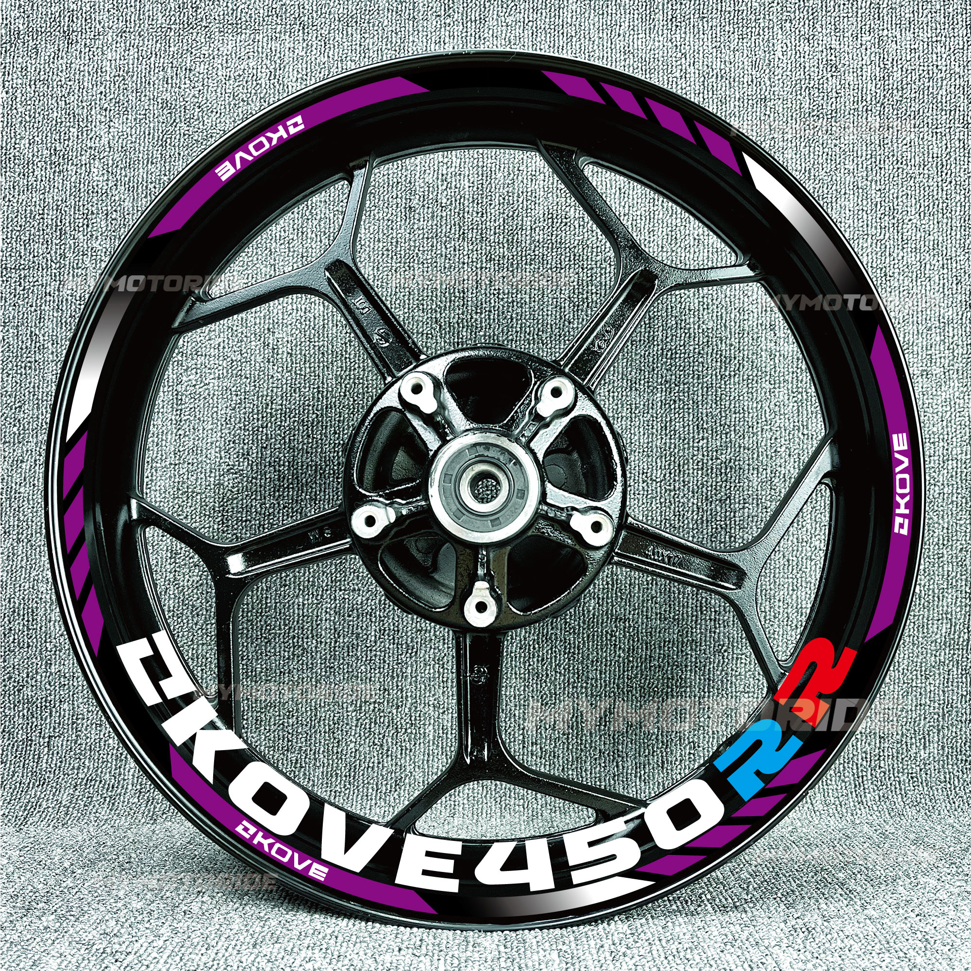 适用凯越450RR/321RR轮毂贴纸改装曼岛贴花防水贴配件轮圈贴拉花