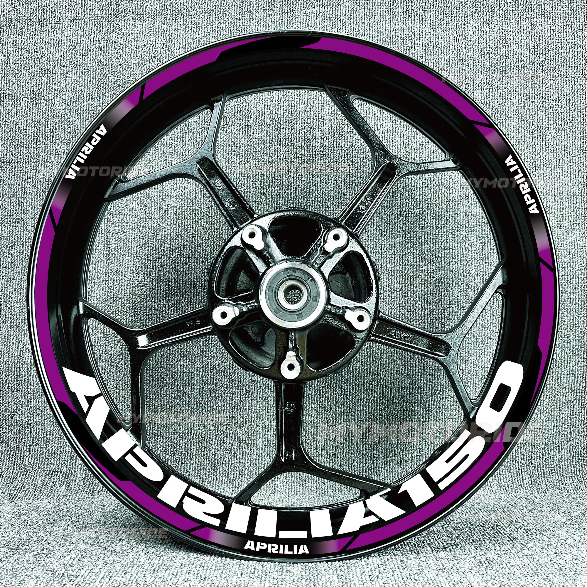 适用阿普利亚GPR150/RSV4/1000R/Tuono660250反光轮毂贴花内圈贴