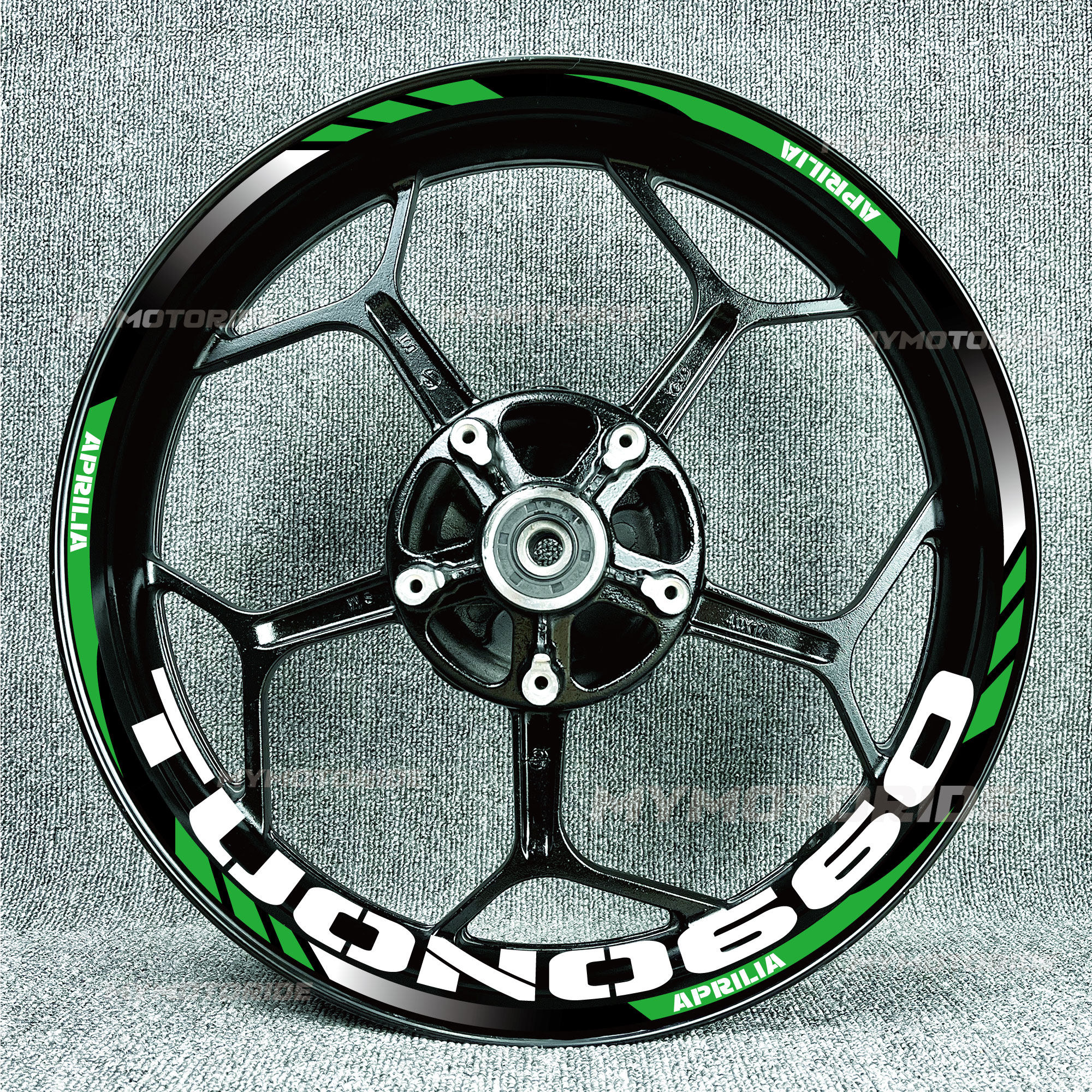 适用阿普利亚TUONO660/125SX125Shiver900RSV4反光轮毂贴花内圈贴