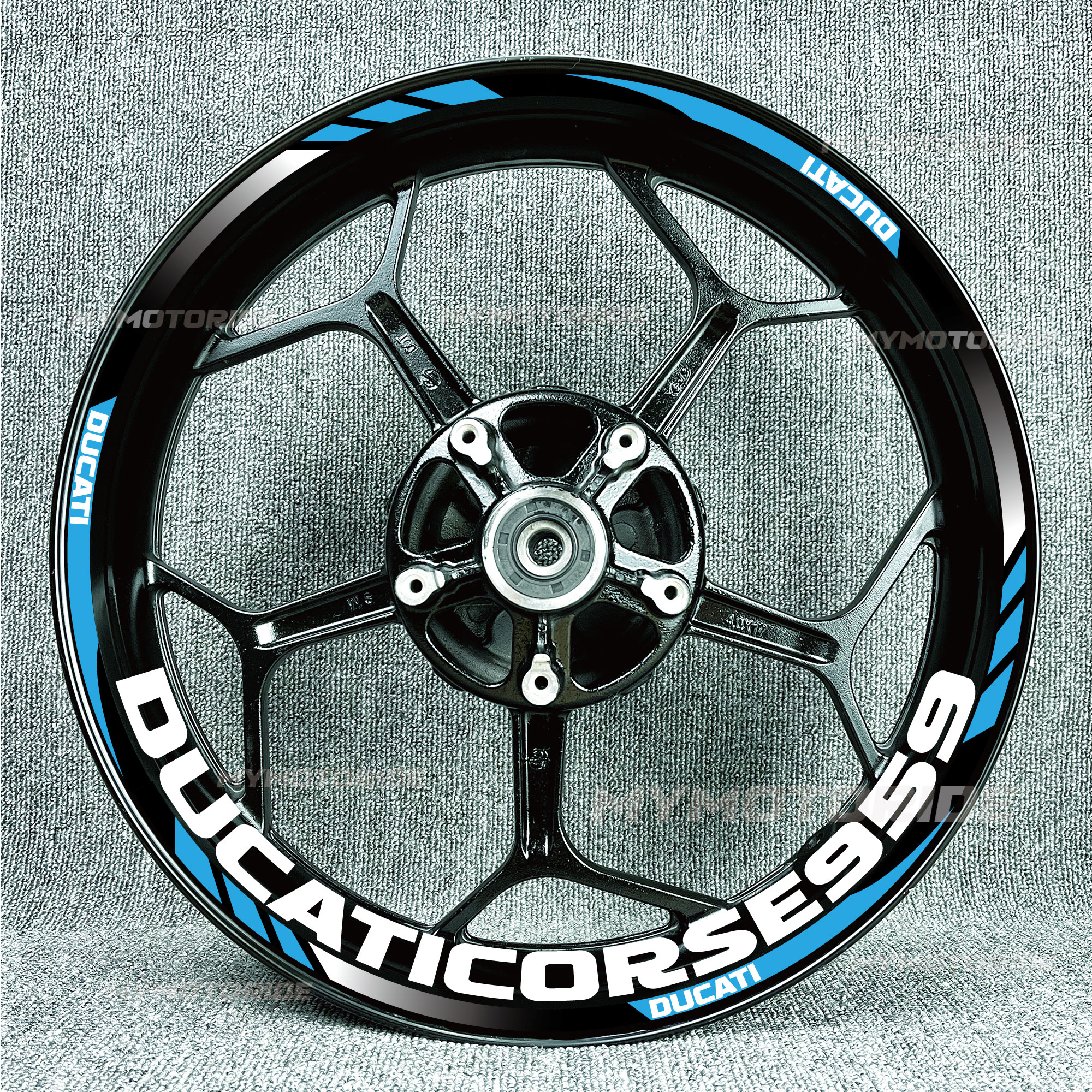 适用杜卡迪轮毂贴怪兽959 797 821 939 V2V4 796轮圈车圈钢圈贴花