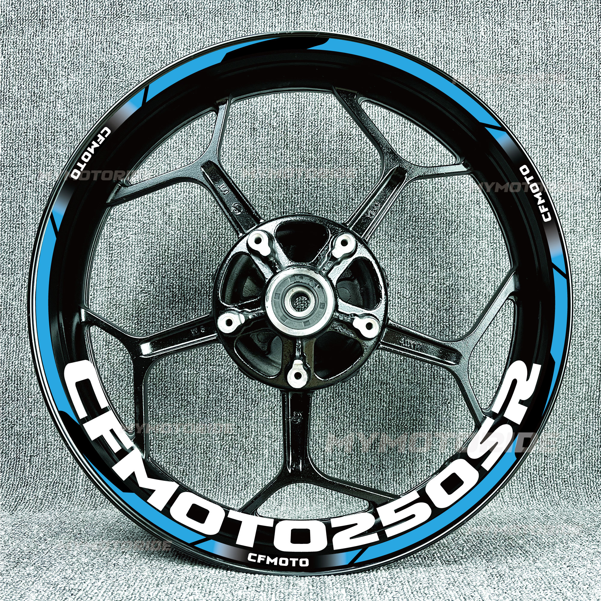 春风250SR250CL-C450SR650GT650675NK657SR改装轮毂贴纸反光拉花