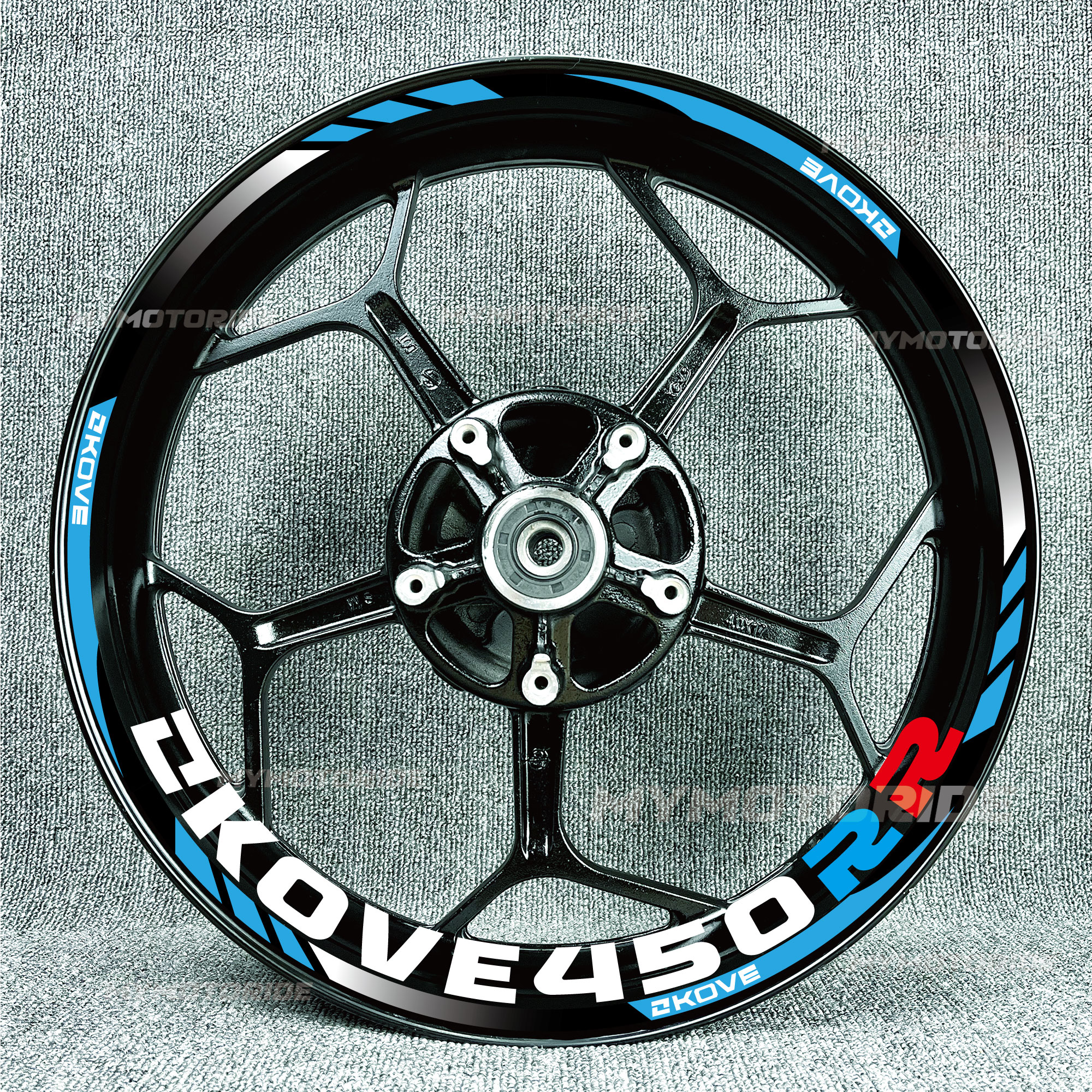 适用凯越450RR/321RR轮毂贴纸改装曼岛贴花防水贴配件轮圈贴拉花