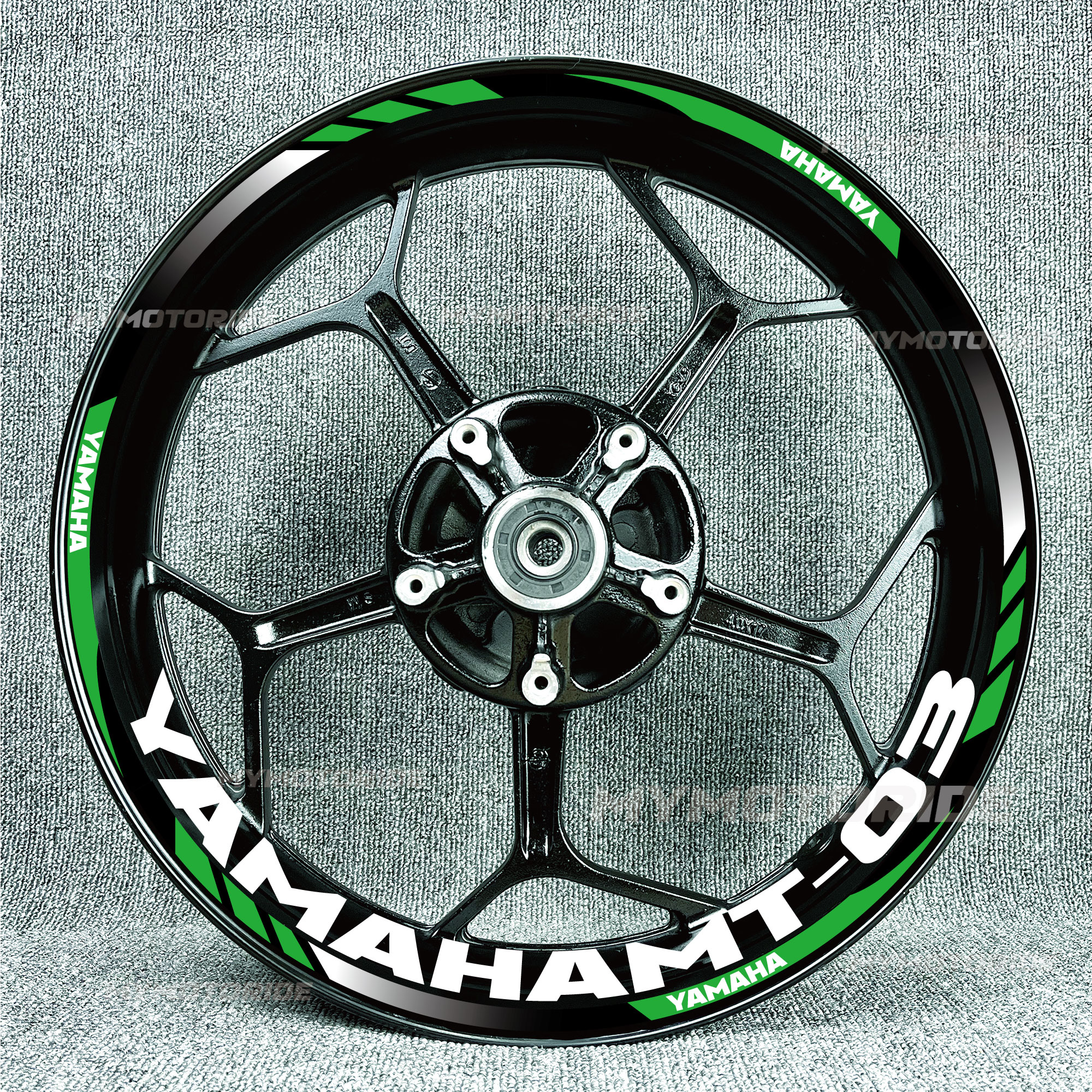 适用于雅马哈R3MT15mt10mt07MT03MT07改装轮毂贴花轮框圈反光贴纸